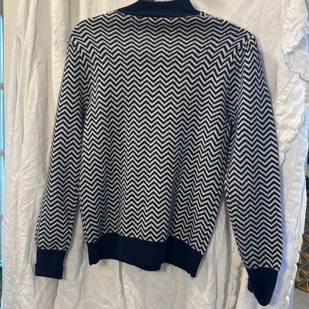 J.Crew Small Herringbone Alpaca Wool Sweater - Picture 3 of 7